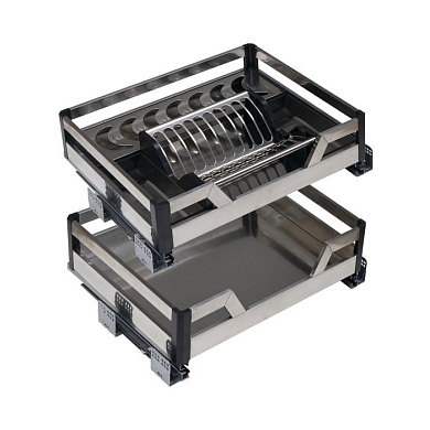 Сушка нижн.база PRIME LINE 600 2 ур. нерж.сталь, инокс AKS 90769