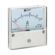 Амперметр AMA-801 аналоговый на панель (80х80) круглый вырез 10А прямое подключение EKF ama-801-10
