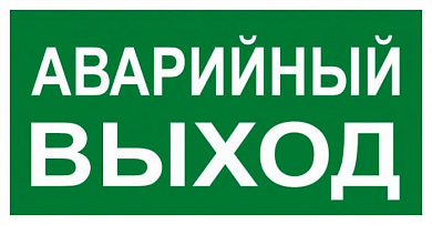 Знак "АВАРИЙНЫЙ ВЫХОД" 150х300мм EKF PROxima an-5-04