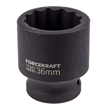 Головка ударная 36 мм 3/4" 12-гр. ForceKraft FK-46836