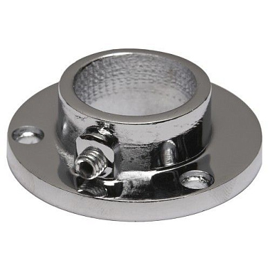 Крепление (розетка) трубы d32 (610), хром AKS 23761