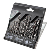 Набор сверл комбинированный 16 пр., по металлу: 2, 3, 4, 5, 6, 8 мм, по бетону: 4, 5, 6, 8, 10 мм, по дереву: 4, 5, 6, 8, 10 мм RockForce RF-DBS16M
