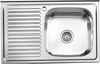 Кухонная мойка из нержавеющей стали, глянцевая, правая Ledeme L98050-R