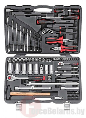 Набор инструментов 91 пр. 1/2'' 12-гр. Force 4911-9