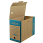 Коробка архивная "Эко", 150x327x240 мм, бурый, синий