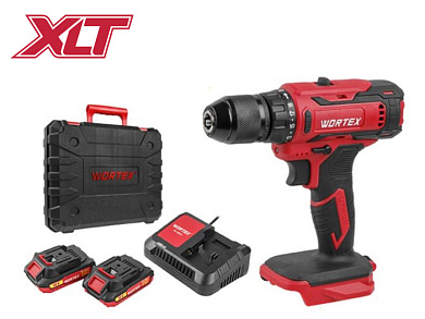 Аккум. дрель-шуруповерт BD 1820-1 Li в чем. ALL1 XLT 18 В 30 Н*м 2х2 А*ч БЗП(мет.) 13 мм WORTEX 0329209