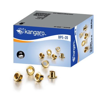 Клепки к дыроколу "EP-20", 250 шт, золотой