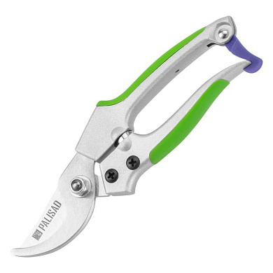 Секатор прямого реза, 180 мм, металлические обрезиненные рукоятки Palisad 60489