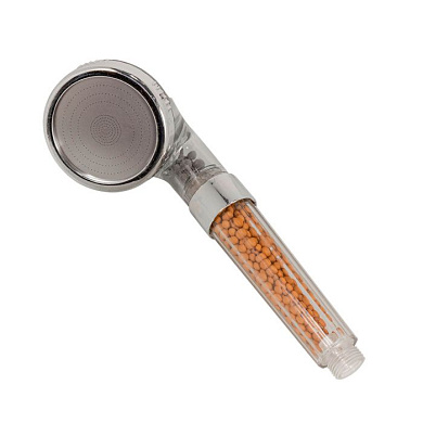 Лейка душевая, поликарбонат/нерж.сталь, L-25см, ø-8см, фильтрация-ионная, 0-80°С, 3 режима:дождь/SPA/комплексный, экон. воды до 30% ISMA ISMA-SK-00600