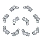Пресс-масленка 8 мм угловая, 45 град., 10 шт Forsage F-GN-01-45-8MM