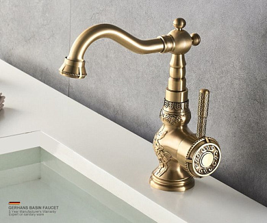 Смеситель для умывальника, раковины из латуни, бронзовый GERHANS K11018