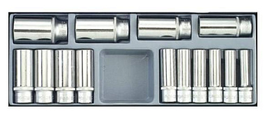 Набор глубоких 6-гр. головок (10-32 мм) 14 пр. 1/2'' Force T4143