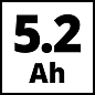 Зарядное устройство + аккумулятор 1×5.2 Ah, Einhel Plus PXC EINHELL 4512114