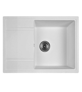 Мойка кухонная из мраморной крошки, white, Wisent W650-28
