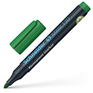 Маркер перманентный "Schneider Maxx 130", зеленый