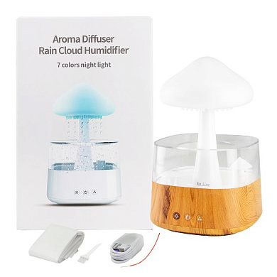 Светильник-увлажнитель воздуха ''Гриб'' EL15 CH08-2(wood)