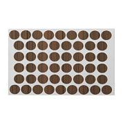 Заглушка самоприлипающая к конфирматам орех (15) (лист-50шт.) AKS 42609