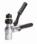 Пресс гидравлический ручной угловой алюминиевый для пробивки отверстий в стальных листах КВТ ПГРОу-60А