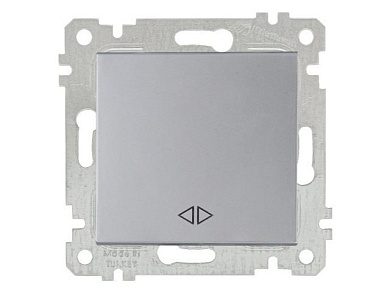 Выключатель промежуточный многопозиционный, скрытый, без рамки, пруж. зажим, серебро, RITA, 10 A, 250 V, IP 20, Mutlusan 22004080182