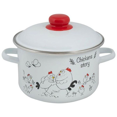 Кастрюя ци Chickens’stories 3,0 Стальэмаль 1RD181M_8