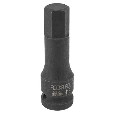 Головка-бита ударная HEX (6-гр) H16 1/2" RockForce RF-24407816MPB