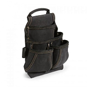 Сумка кожаная поясная без ремня, с 4 отделениями, премиум-серия DEAD BULL КВТ СК-4