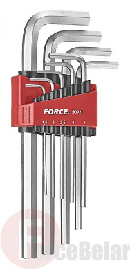 Набор длинных 6-гр. ключей Force 5093L (1.5-10 мм) 9 пр.
