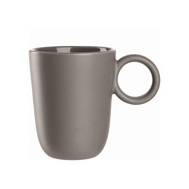 Кружка керамическая "ROMA", 400 мл, серо-коричневый