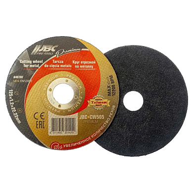 Круг отрезной по металлу 125x1,2x22,2 мм JBC JBC-CW505 PREMIUM