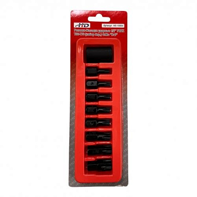 Набор ударных бит 1/2" TORX Т30-T70, CrMo, S2 9 пр H-D HD-10664