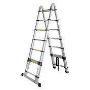Лестница-стремянка телескопическая алюм. бытовая 2.8+2.8м, 9+9 ступ. Forsage F-UP280-M