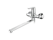 Смеситель для ванны с длинным поворотным изливом 300 мм, латунь, хромированный L2277 Ledeme