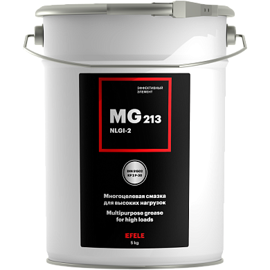 Смазка многоцелевая для высоких нагрузок MG-213 (ведро 5 кг) EFELE 91419