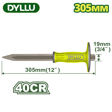 Зубило 305x19x4 мм с протектором DYLLU DTCC2314