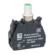 Лампа сменная c основанием XB4 зеленая 400В EKF PROxima XB4-ELL-G