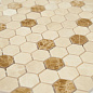 Мозаика Pietrine Hexagonal MIX 5, 25х25х6 мм, MOSAICSTORY 30123