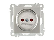 Розетка 1-ая, скрытая, без рамки, б/з, шторки, титан, DARIA, 16 A, 250 V, IP 20, Mutlusan 21006060283
