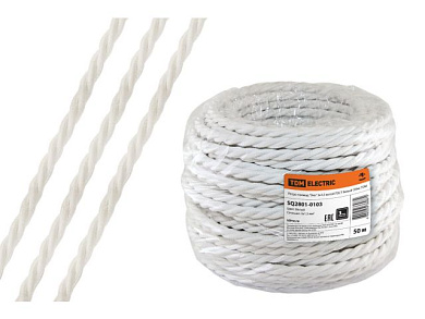 Ретро провод "Эко" 3х1,5 витой, белый, 50 м TDM SQ2801-0103