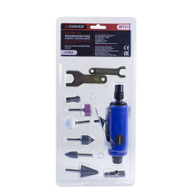 Пневмозачистная машинка с комплектом камней 11 пр. Forsage F-RP7313