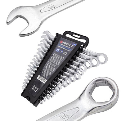 Набор ключей комбинированных 6-гр., 16 пр., 6-19, 22, 24 мм Forsage F-5161H