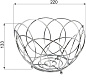Корзина для фруктов CWJ240B хром AKS 11326