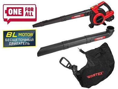 Аккум. воздуходувка BB 2536-1 D в кор. ALL1 SOLO, 36 В, 2х18 В, макс.объем возд. потока 550 м куб/ч WORTEX 1333417