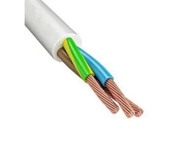 Провод ПВСм 3х2,5 бухта 50 м, белый, ГОСТ 7399-97 БелРосКабель 4814918076189