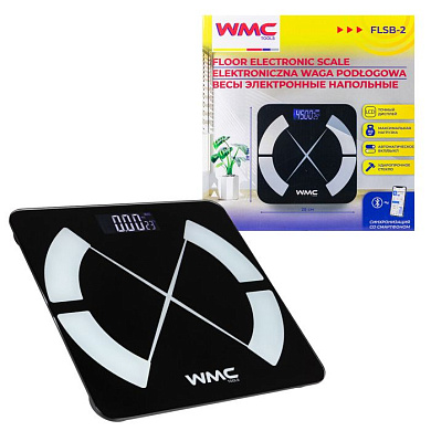 Весы электронные напольные бытовые, макс.нагрузка 150 кг WMC TOOLS WMC-FLSB-2