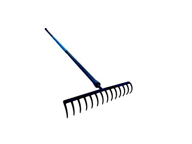 Грабли мет. с прямыми зубьями 14 зуб., черенок 1500 мм КОМ Г14/МЧ