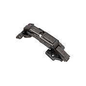 Петля 165° накладная с доводчиком 48мм h2 clip-on 3D черный никель, саморезы, заглушки, 0-е вхождение, упак 2 шт., PRIME by AKS 125481