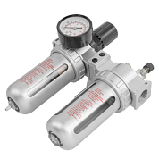 Блок подготовки воздуха 1/2'', фильтр-регулятор+лубрикатор, 10Мк, 1200 л/мин, 0-10bar, раб. t 5°-60° Forsage F-AFRL804