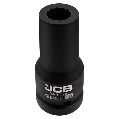 Головка ударная глубокая 16 мм 12-гр 3/4'' JCB JCB-46810016