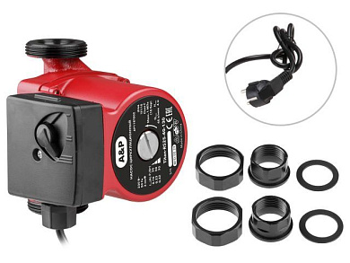 Насос циркуляционный Titan-RS25-60-130, 55-100 Вт, 3300 л/ч, 6 м A&P AP118T004