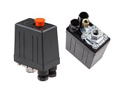 Прессостат одноходовой для компрессора, 1/4" -1 шт, давление ВКЛ -6 бар, давление ОТКЛ -8 бар, ECO AES-114P